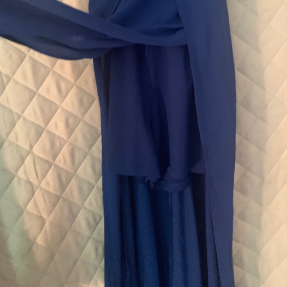Gianni Bini Formal Long Maxi Gown Blue - Picture 10 of 12